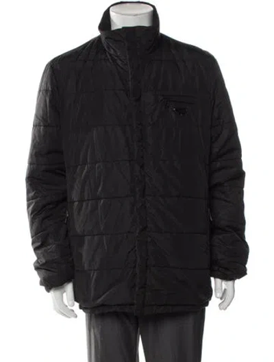 Pre-owned Prada 2012 'reversible' Puffer Coat In Black