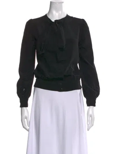 Pre-owned Prada 2012 Silk Blouse In Blue