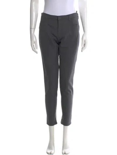 Pre-owned Prada 2012 Skinny Leg Pants In Gray
