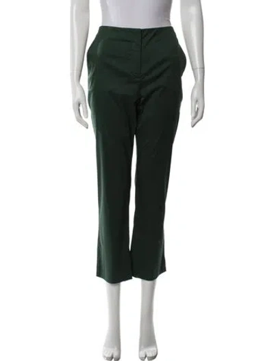 Pre-owned Prada 2012 Straight Leg Pants In Green