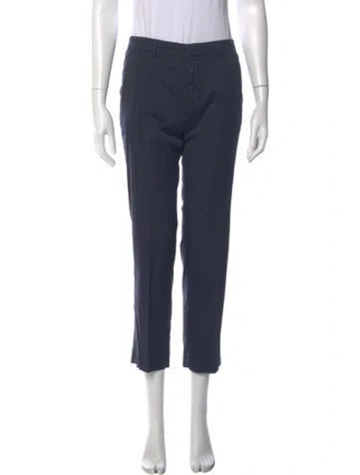 Pre-owned Prada 2012 Straight Leg Pants W/ Tags In Blue