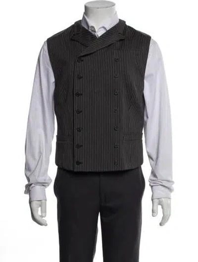 Pre-owned Prada 2012 Striped Suit Vest In Gray