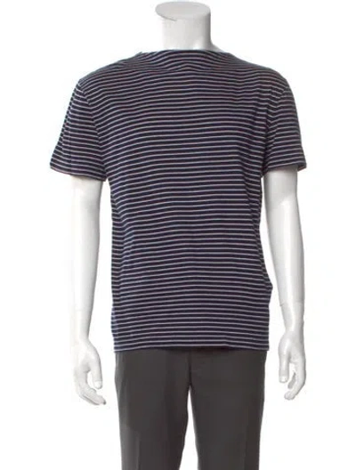 Pre-owned Prada 2012 Striped T-shirt In Blue