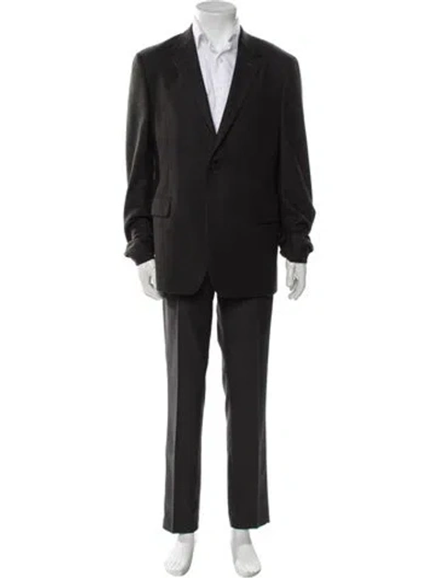 Pre-owned Prada 2012 Virgin Wool Blazer In Black