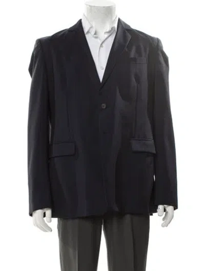Pre-owned Prada 2012 Wool Blazer In Blue