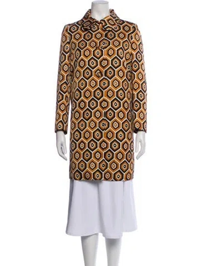 Pre-owned Prada 2012 Wool Coat In Orange