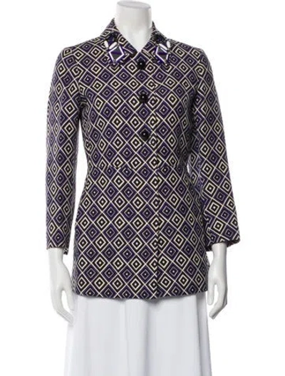 Pre-owned Prada 2012 Wool Jacket In Purple