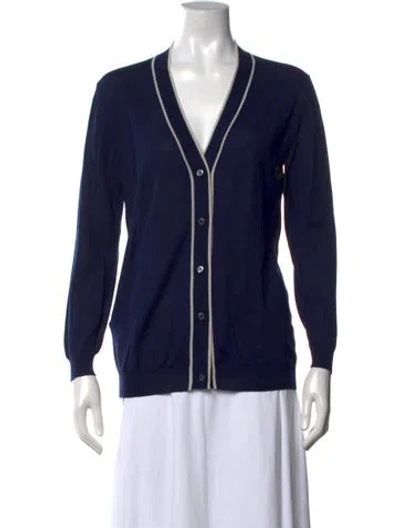 Pre-owned Prada 2012 Wool Sweater In Blue