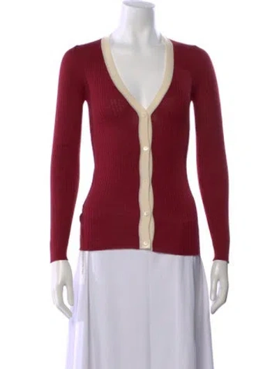 Pre-owned Prada 2012 Wool Sweater In Red