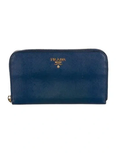 Pre-owned Prada 2012 Wristlet In Blue
