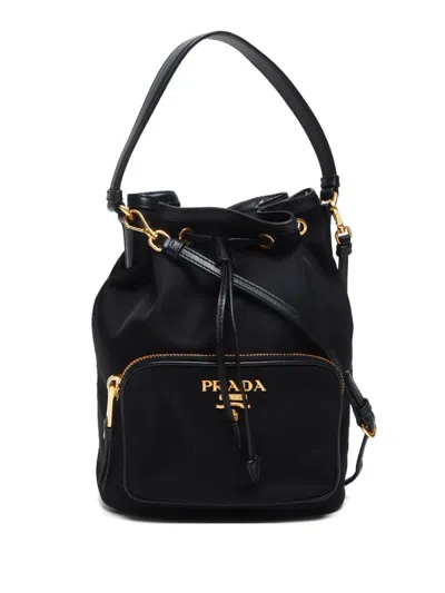Pre-owned Prada 2013-2024 Nylon Handbag In Black