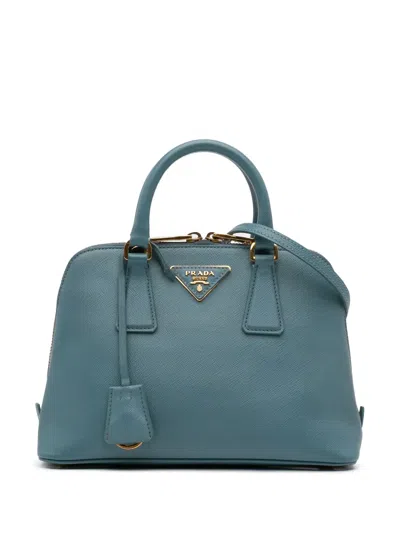 Pre-owned Prada 2013-2024 Small Saffiano Lux Promenade Satchel