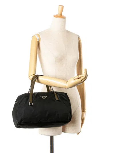 Pre-owned Prada 2013-2024 Tessuto Boston Bag