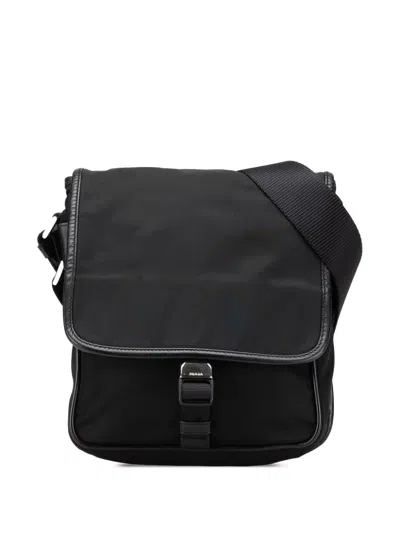 Pre-owned Prada 2013-2024 Tessuto Buckle Messenger Bag Crossbody Bag