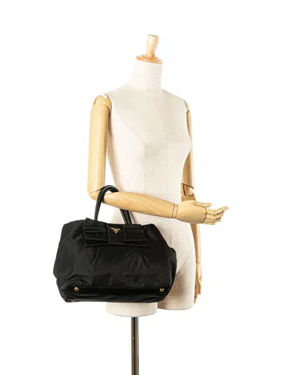 Pre-owned Prada 2013-2024 Tessuto Fiocco Bow Handbag