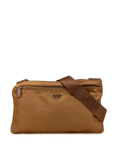 Pre-owned Prada 2013-2024 Tessuto Zip Top Crossbody Bag