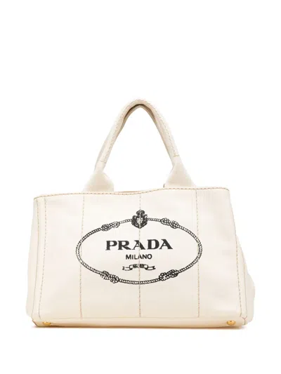 Pre-owned Prada 2013-2025 Canvas Canapa Logo Satchel