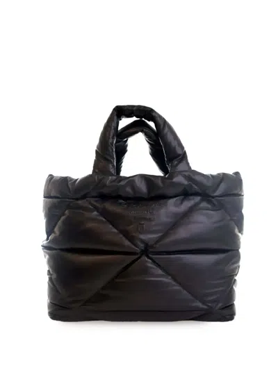Pre-owned Prada 2013-2025 Large Quilted Nappa Padded Tote Bag In Black
