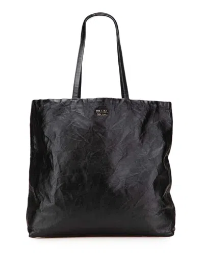 Pre-owned Prada 2013-2025 Nappa Antique Reversible Shopper Tote Bag