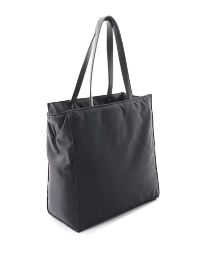 Pre-owned Prada 2013-2025 Re Nylon Tote Satchel In Black