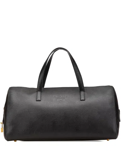 Pre-owned Prada 2013-2025 Saffiano Boston Bag