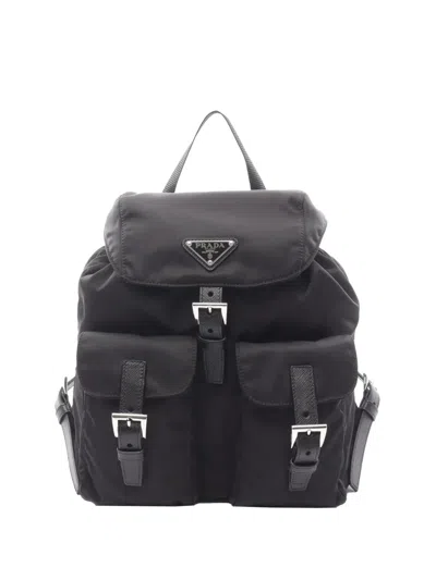 Pre-owned Prada 2013-2025 Tessuto Backpack In Black