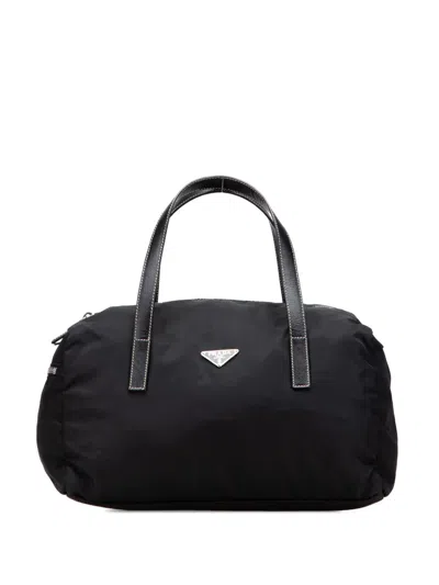 Pre-owned Prada 2013-2025 Tessuto Handbag In Black
