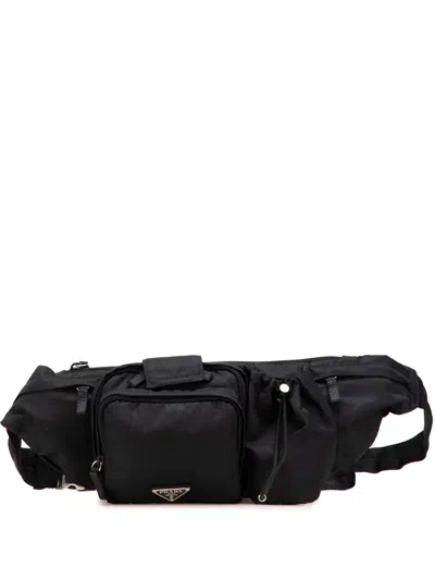 Pre-owned Prada 2013-2025 Tessuto Multi Pocket Belt Bag