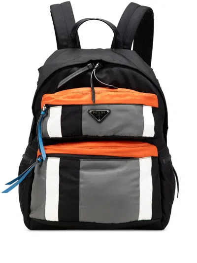 Pre-owned Prada 2013-2025 Tessuto Patch Backpack