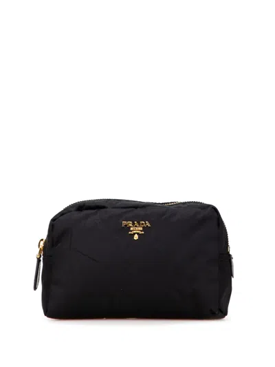 Pre-owned Prada 2013-2025 Tessuto Pouch In Black