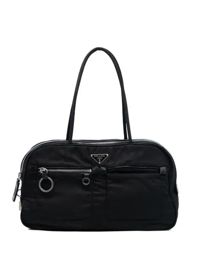 Pre-owned Prada 2013-2025 Tessuto Sport Shoulder Bag In Black