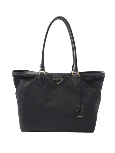 Pre-owned Prada 2013-2025 Tessuto Tote Bag In Black