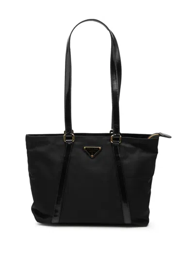 Pre-owned Prada 2013-2025 Tessuto Tote Bag In Black