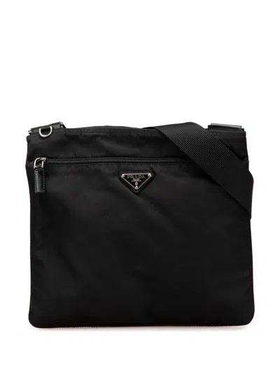 Pre-owned Prada 2013-2025 Tessuto Zip Top Crossbody Bag