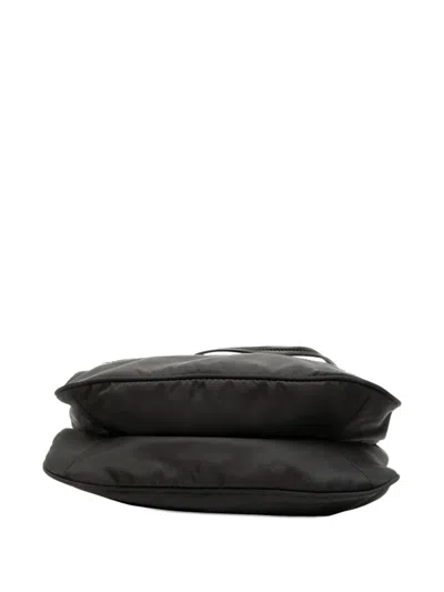 Pre-owned Prada 2013-2025 Tessuto Zip Top Crossbody Bag In Black