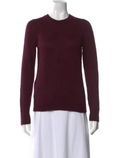 Pre-owned Prada 2013 Alpaca Sweater In Burgundy