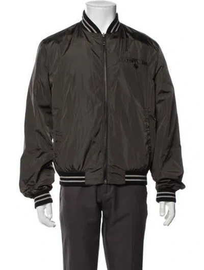 Pre-owned Prada 2013 Bomber Jacket In Green