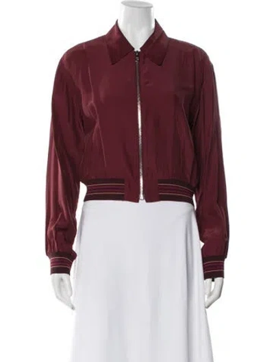 Pre-owned Prada 2013 Bomber Jacket In Red