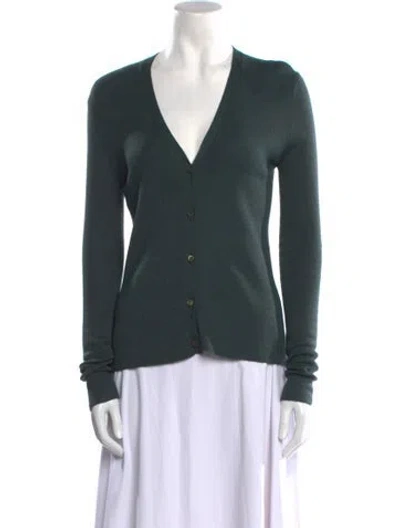 Pre-owned Prada 2013 Cashmere Sweater In Green