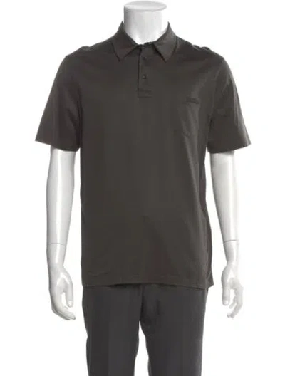 Pre-owned Prada 2013 Collar Polo Shirt In Gray
