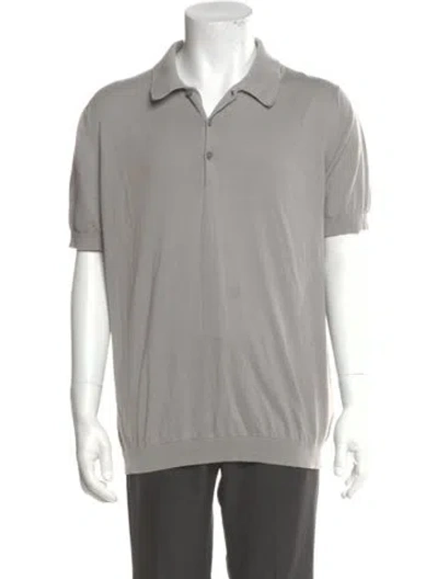 Pre-owned Prada 2013 Collar Polo Shirt In Gray