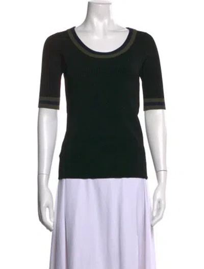 Pre-owned Prada 2013 Crew Neck Top In Black
