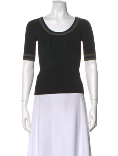 Pre-owned Prada 2013 Crew Neck Top In Black