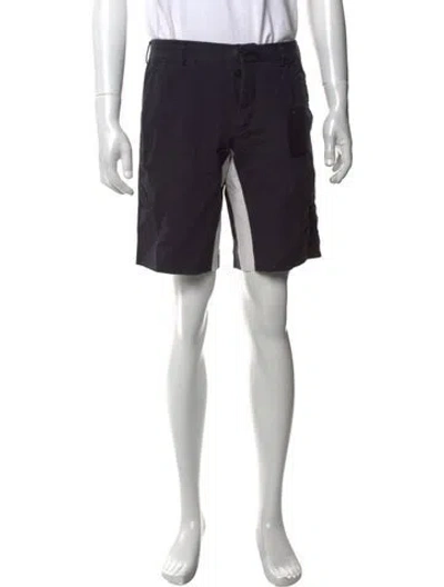 Pre-owned Prada 2013 Flat Front Shorts In Black