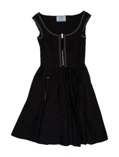 Pre-owned Prada 2013 Knee-length Dress In Black