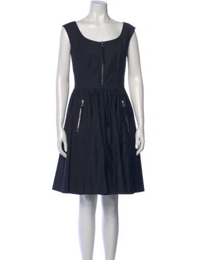 Pre-owned Prada 2013 Knee-length Dress In Black