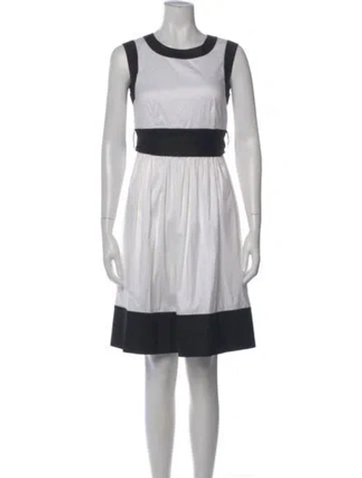 Pre-owned Prada 2013 Knee-length Dress In Neutral