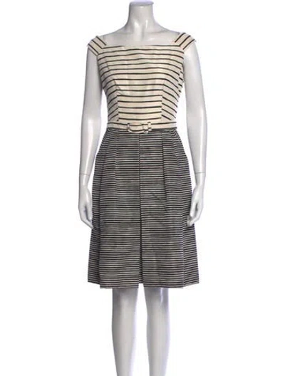 Pre-owned Prada 2013 Knee-length Dress In Neutrals