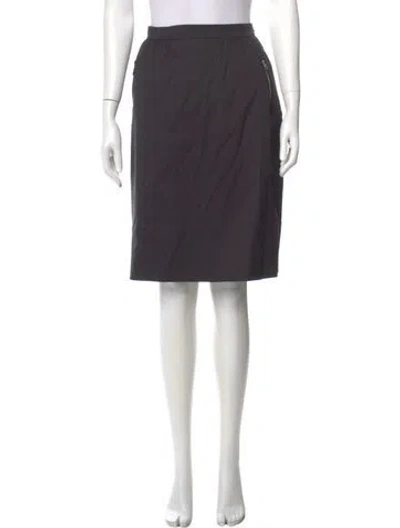 Pre-owned Prada 2013 Knee-length Skirt In Black