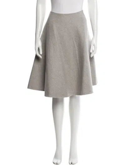 Pre-owned Prada 2013 Knee-length Skirt In Gray